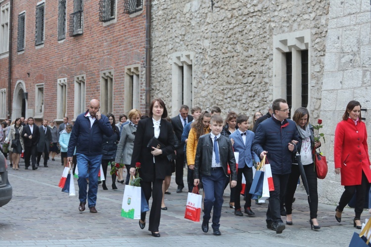 Uczniowie z Gilowic na gali w Collegium Novum UJ w Krakowie - 2019