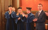 Uczniowie z Gilowic na gali w Collegium Novum UJ w Krakowie - 2019