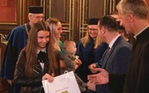 Uczniowie z Gilowic na gali w Collegium Novum UJ w Krakowie - 2019