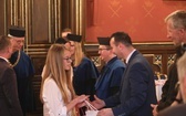Uczniowie z Gilowic na gali w Collegium Novum UJ w Krakowie - 2019