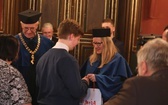 Uczniowie z Gilowic na gali w Collegium Novum UJ w Krakowie - 2019