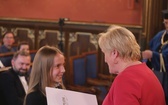 Uczniowie z Gilowic na gali w Collegium Novum UJ w Krakowie - 2019