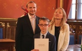 Uczniowie z Gilowic na gali w Collegium Novum UJ w Krakowie - 2019