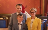 Uczniowie z Gilowic na gali w Collegium Novum UJ w Krakowie - 2019