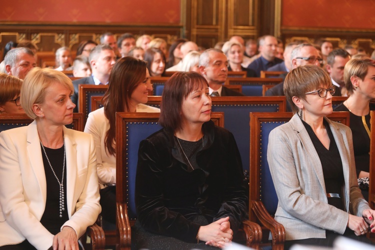 Uczniowie z Gilowic na gali w Collegium Novum UJ w Krakowie - 2019