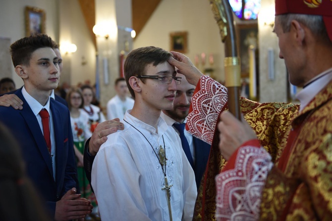 Bierzmowanie w Ochotnicy Górnej