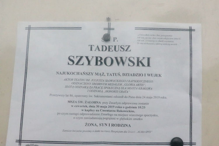 Pogrzeb Tadeusza Szybowskiego