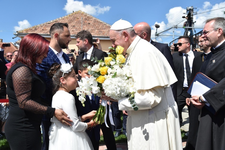 Papież Franciszek w Rumunii.