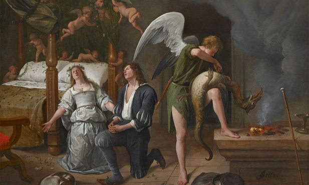 Jan Steen, Tobiasz i Sara z archaniołem Rafałem