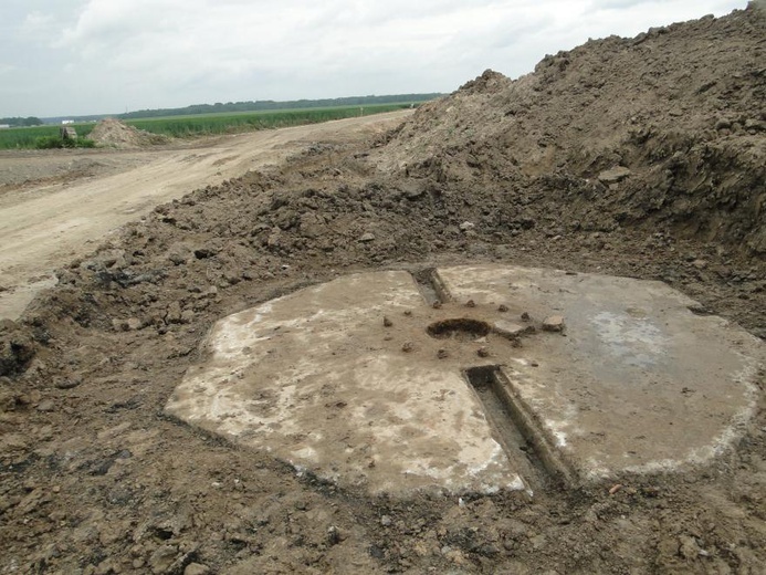 Fundamenty pod działa z II wojny światowej odkryto na budowie obwodnicy Gliwic