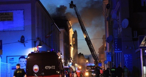 Wybuch gazu w kamienicy w Koźlu