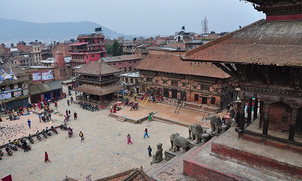 Starożytne centrum Bhaktapur, historycznej stolicy Nepalu 