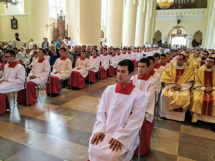 Pielgrzymka lektorów i ministrantów do Wąwolnicy