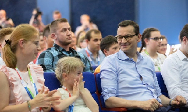 Mateusz Morawiecki na Zjeździe Dużych Rodzin w Lubartowie.