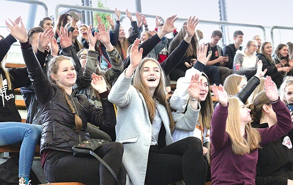 ▲	Uczniowie żywieckich szkół po raz drugi uczestniczyli  w takiej ewangelizacji.