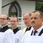 Błogosławieństwo kaplicy cmentarnej i odnowionych organów w Podegrodziu