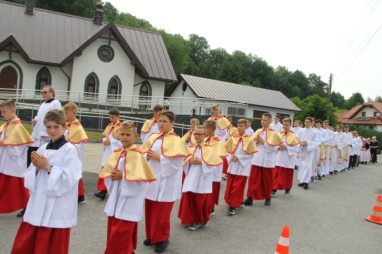 Błogosławieństwo kaplicy cmentarnej i odnowionych organów w Podegrodziu