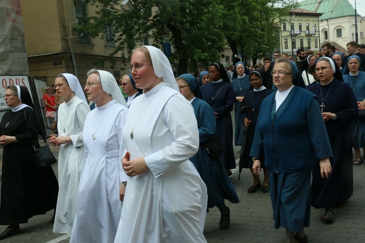 Procesja Bożego Ciała w  Lublinie