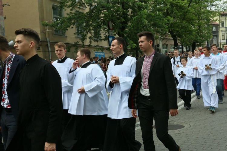 Procesja Bożego Ciała w  Lublinie