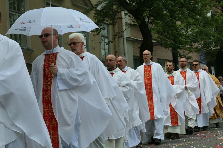 Procesja Bożego Ciała w  Lublinie