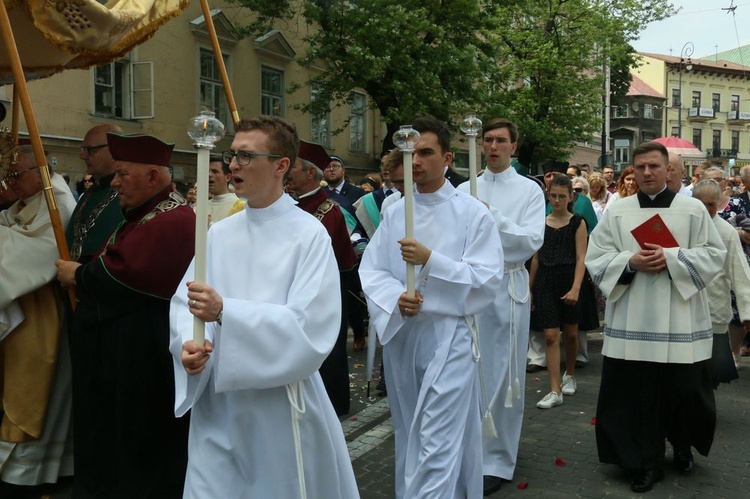 Procesja Bożego Ciała w  Lublinie