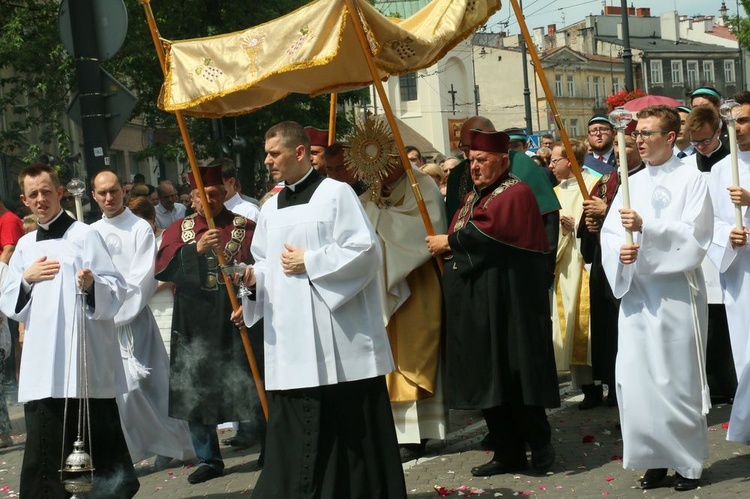 Procesja Bożego Ciała w  Lublinie