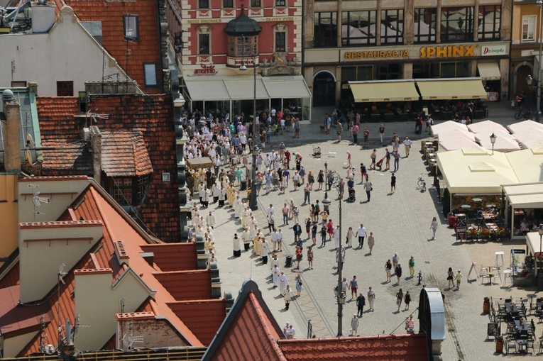 Centralna procesja Bożego Ciała we Wrocławiu 2019