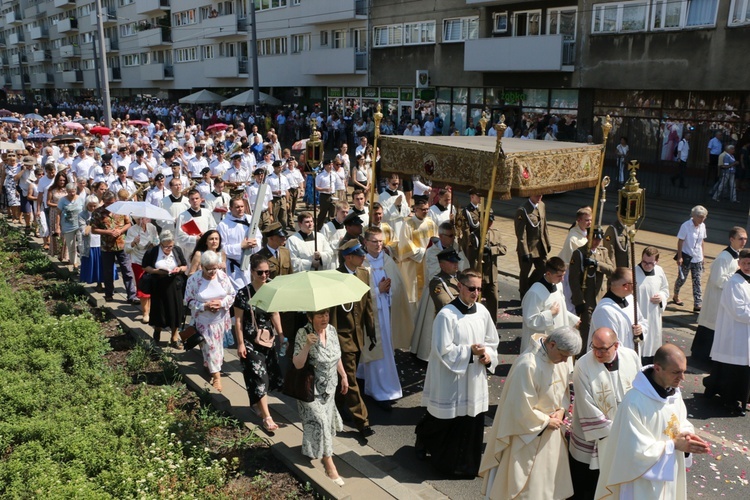 Centralna procesja Bożego Ciała we Wrocławiu 2019