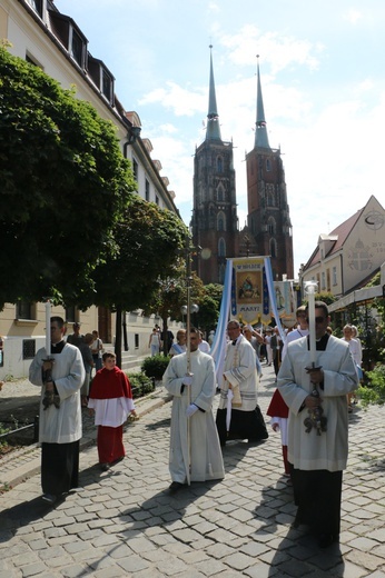 Centralna procesja Bożego Ciała we Wrocławiu 2019