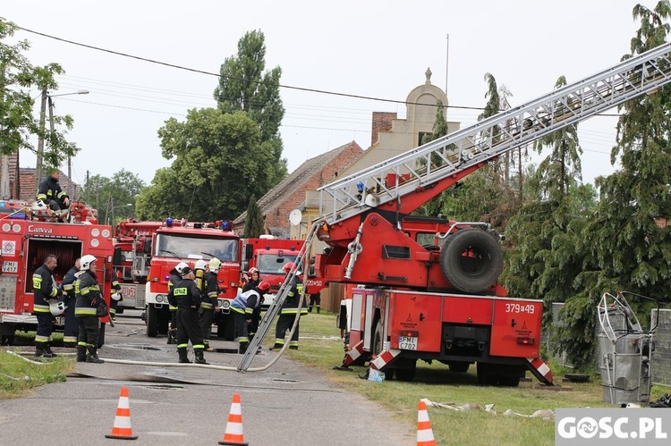 Pożar kościoła w Lutolu Suchym