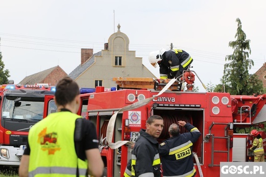 Pożar kościoła w Lutolu Suchym