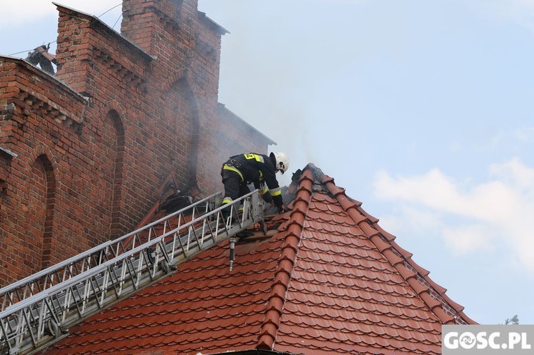 Pożar kościoła w Lutolu Suchym