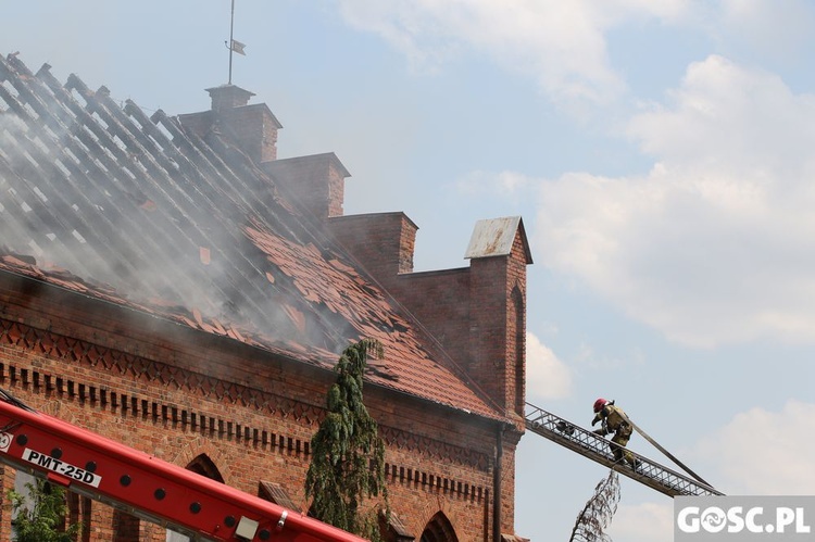 Pożar kościoła w Lutolu Suchym