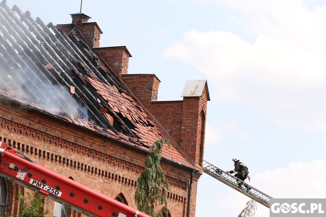 Pożar kościoła w Lutolu Suchym