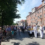 Procesja Bożego Ciała w parafii pw. św. Klemensa Dworzaka we Wrocławiu