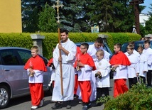 Procesja Bożego Ciała w parafii pw. NMP Bolesnej we Wrocławiu-Różance