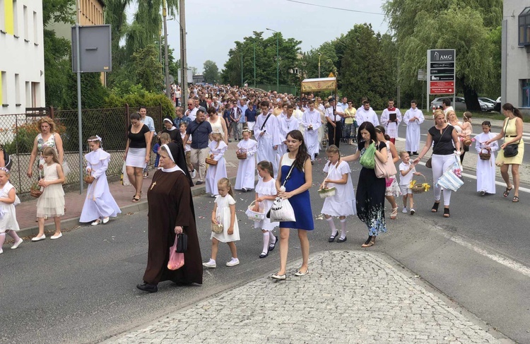 Boże Ciało w parafii NMP Wspomożenia Wiernych w Czechowicach-Dziedzicach - 2019