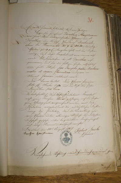 Zachowane dokumenty historyczne dotyczące ks. Roberta Spiske