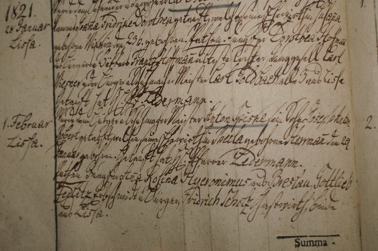 Zachowane dokumenty historyczne dotyczące ks. Roberta Spiske