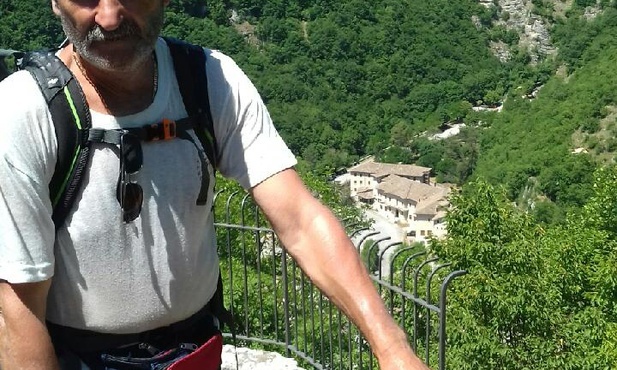 Włodzimierz Oleksy z Powroźnika dotarł pieszo do Cascii