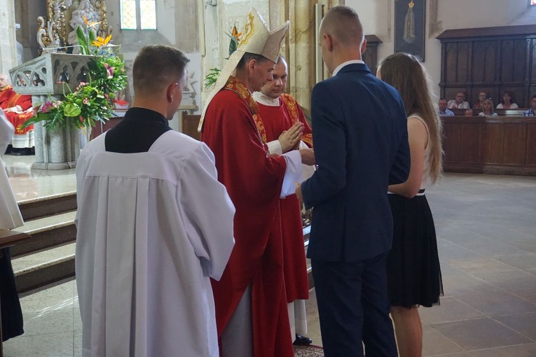 Trzy uroczystości w bazylice w Strzegomiu