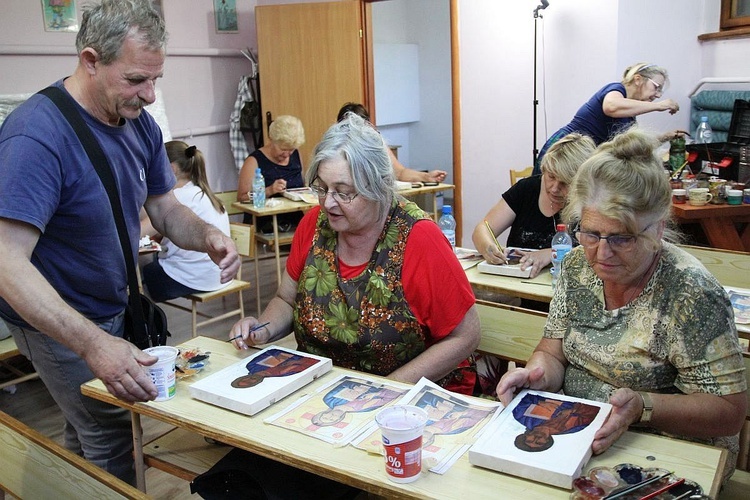 Pierwszy kurs pisania ikon w Żywcu-Moszczanicy