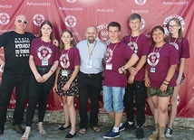 Specjalna ścianka, na tle której każdy mógł zrobić sobie zdjęcie.