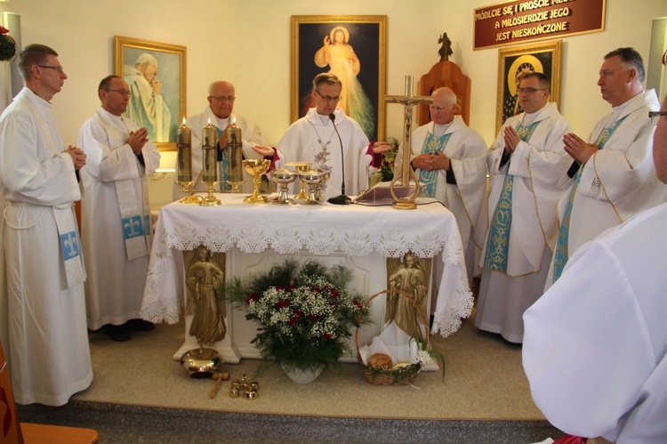 Tęgoborze. Poświęcenie kaplicy pw. Bożego Miłosierdzia