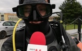 Justyna Stolfik - Binda próbuje swoich sił w nurkowaniu