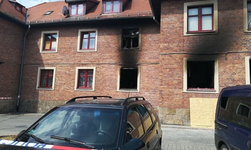 Ruda Śląska. Oględziny kamienicy po wybuchu butli z gazem