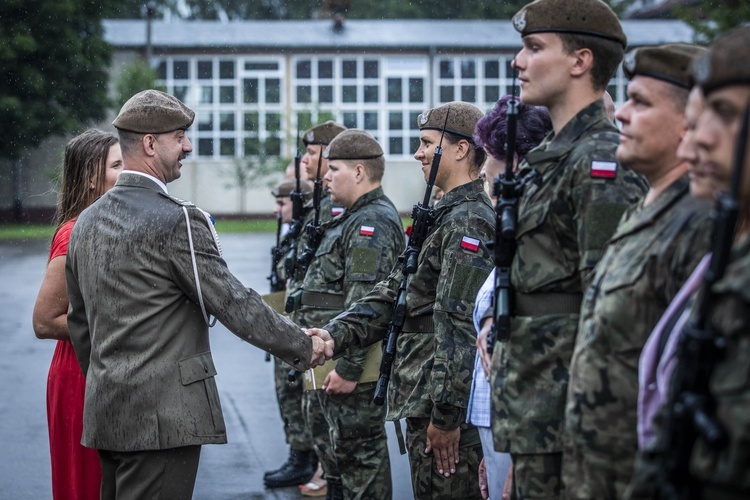 Braniewo. Przysięga żołnierzy Wojsk Obrony Terytorialnej