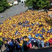 ▲	Młodzi z diecezji legnickiej zwiedzają miasto Kopernika i jego okolice.