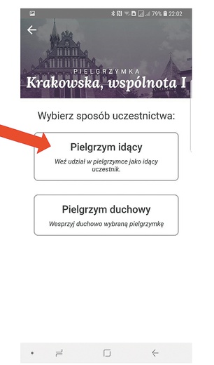 ▲	Jest przeznaczona zarówno dla pielgrzymów pieszych, jak i duchowych.