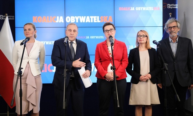 Schetyna, Sienkiewicz, Nowacka, Kowal wśród "jedynek" KO w wyborach parlamentarnych
